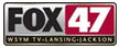 FOX 47 WSYM TV logo in red, white, black, and yellow