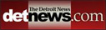The Detroit News logo in white on a red background
