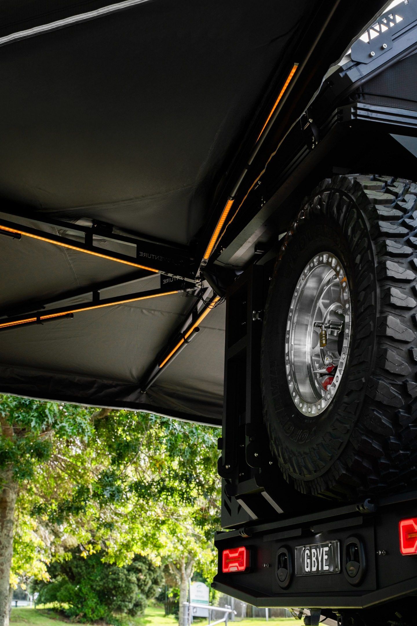 YC Adventure 270 degree awning with integrated lighting