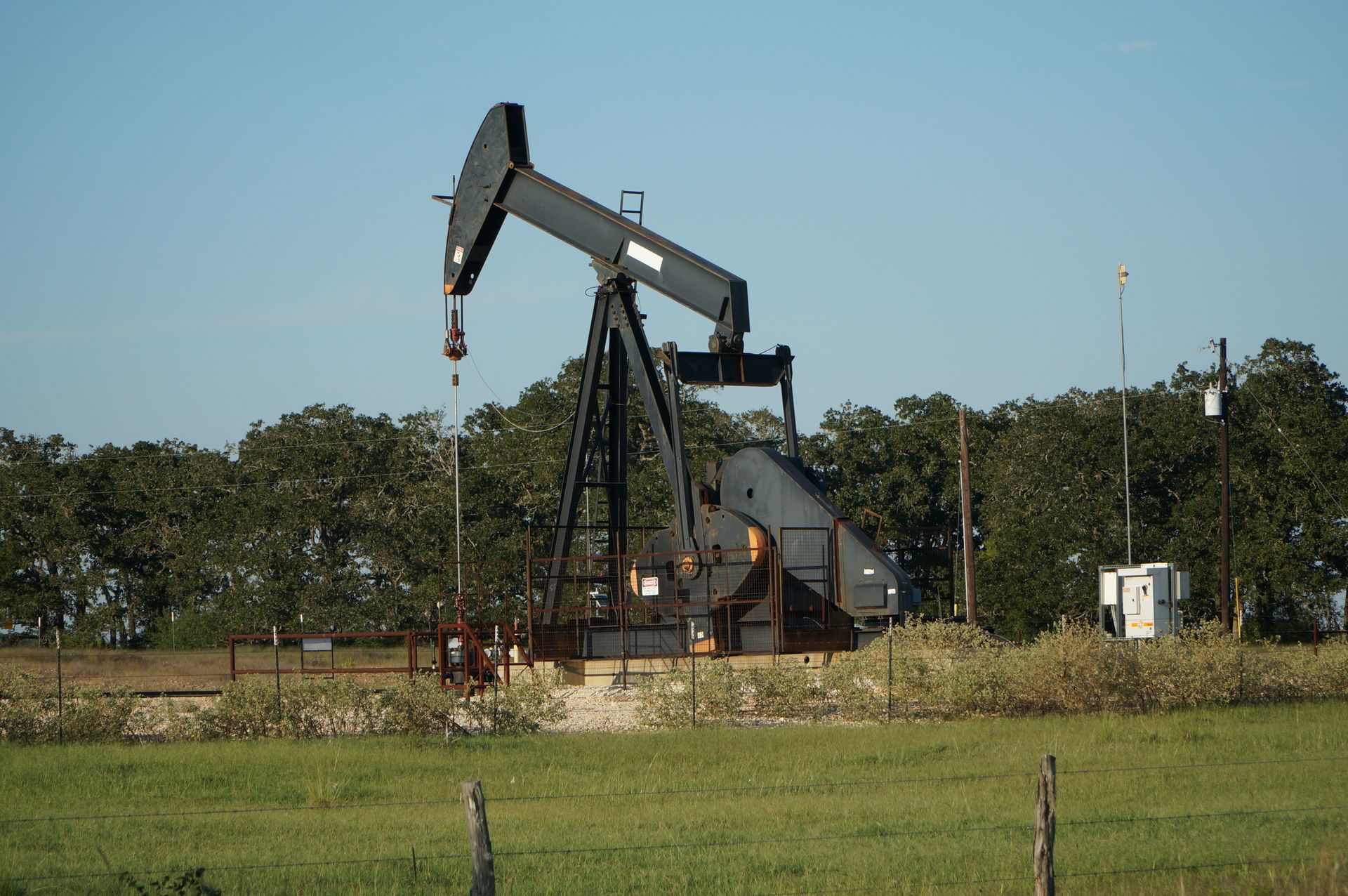 Pumpjack on land