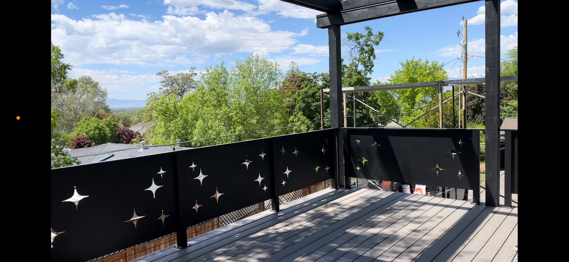 Backyard Wooden Deck