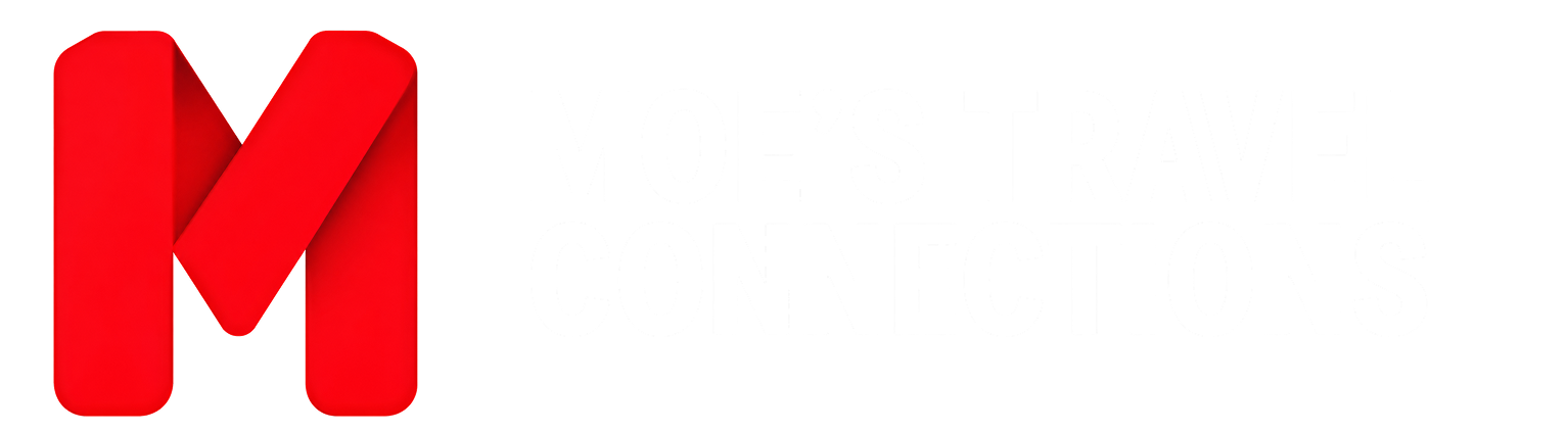 Red stylized letter M logo on a white background
