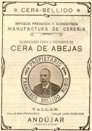 antiguo panfleto publicitario