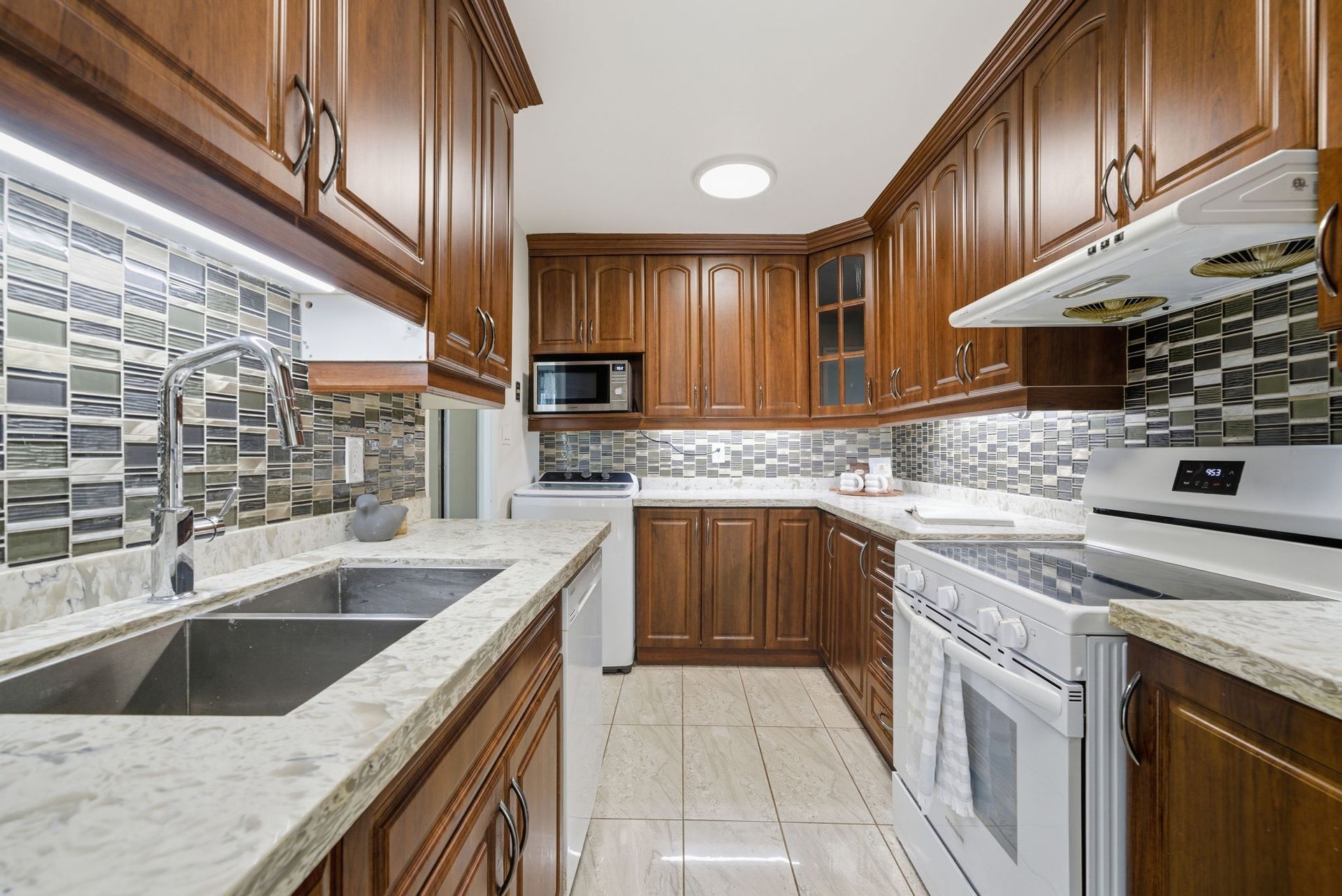 Kitchen with ample counter space and storage, listed by Laura Cooper Realtor