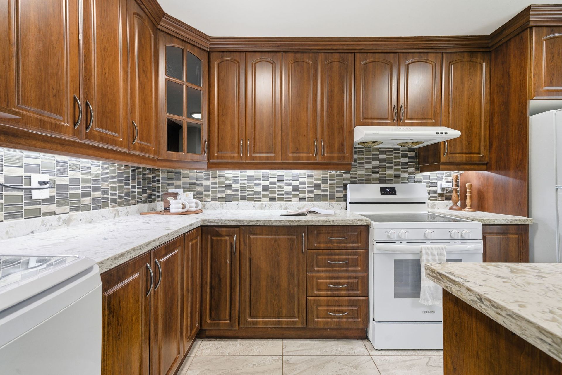 Kitchen detail showing backsplash and finishes, Laura Cooper Toronto real estate