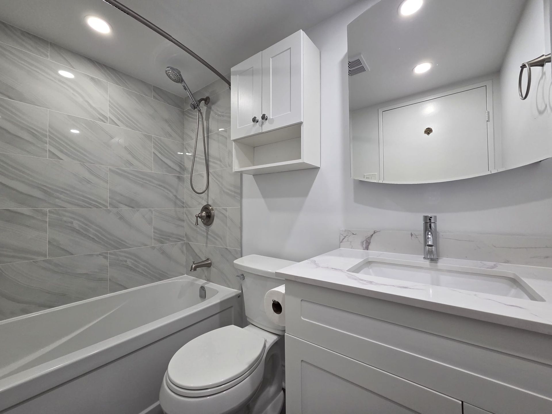 Main bathroom with updated finishes, Laura Cooper Realtor Toronto listing