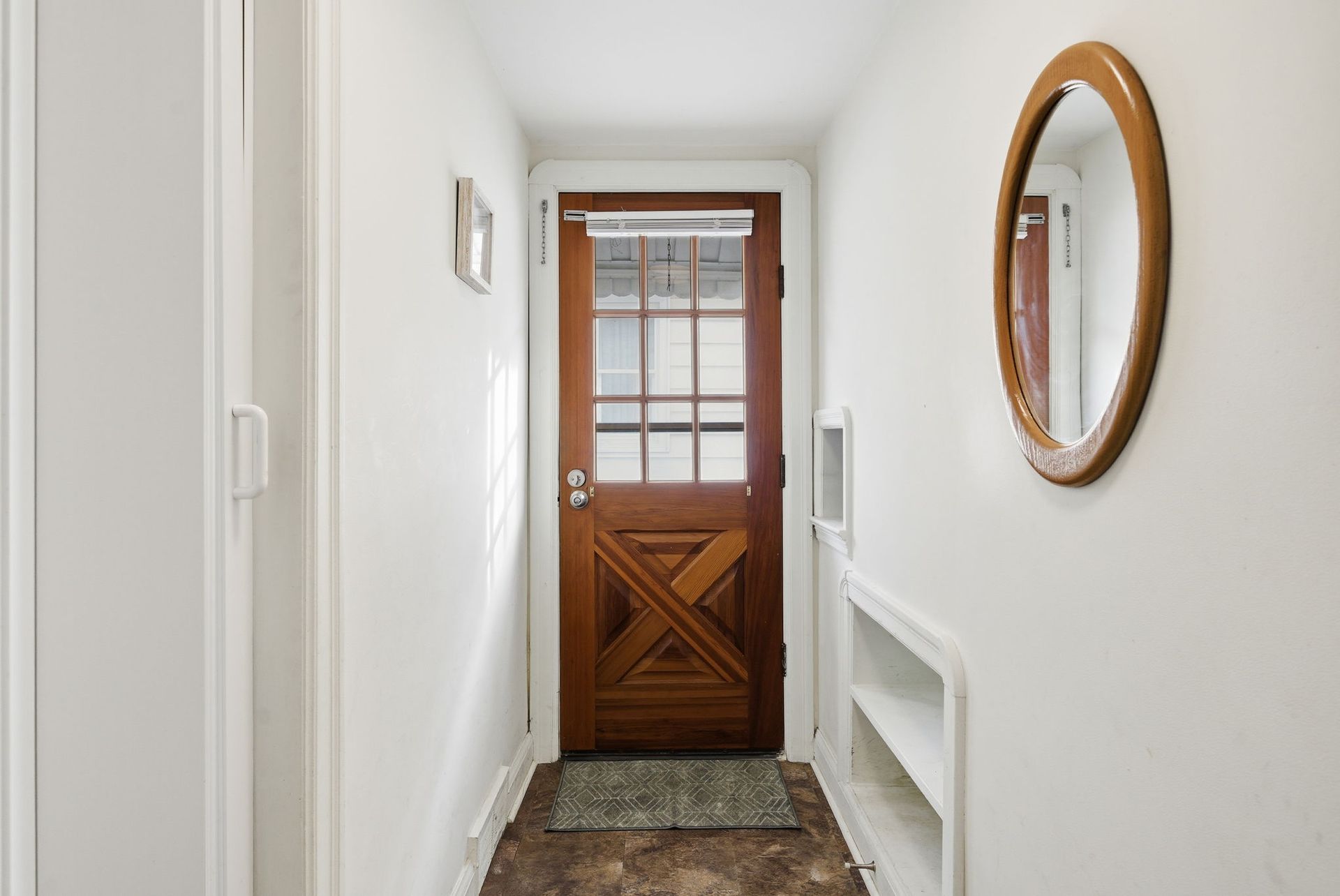 Side entrance to home with potential access point, listed by Laura Cooper Realtor