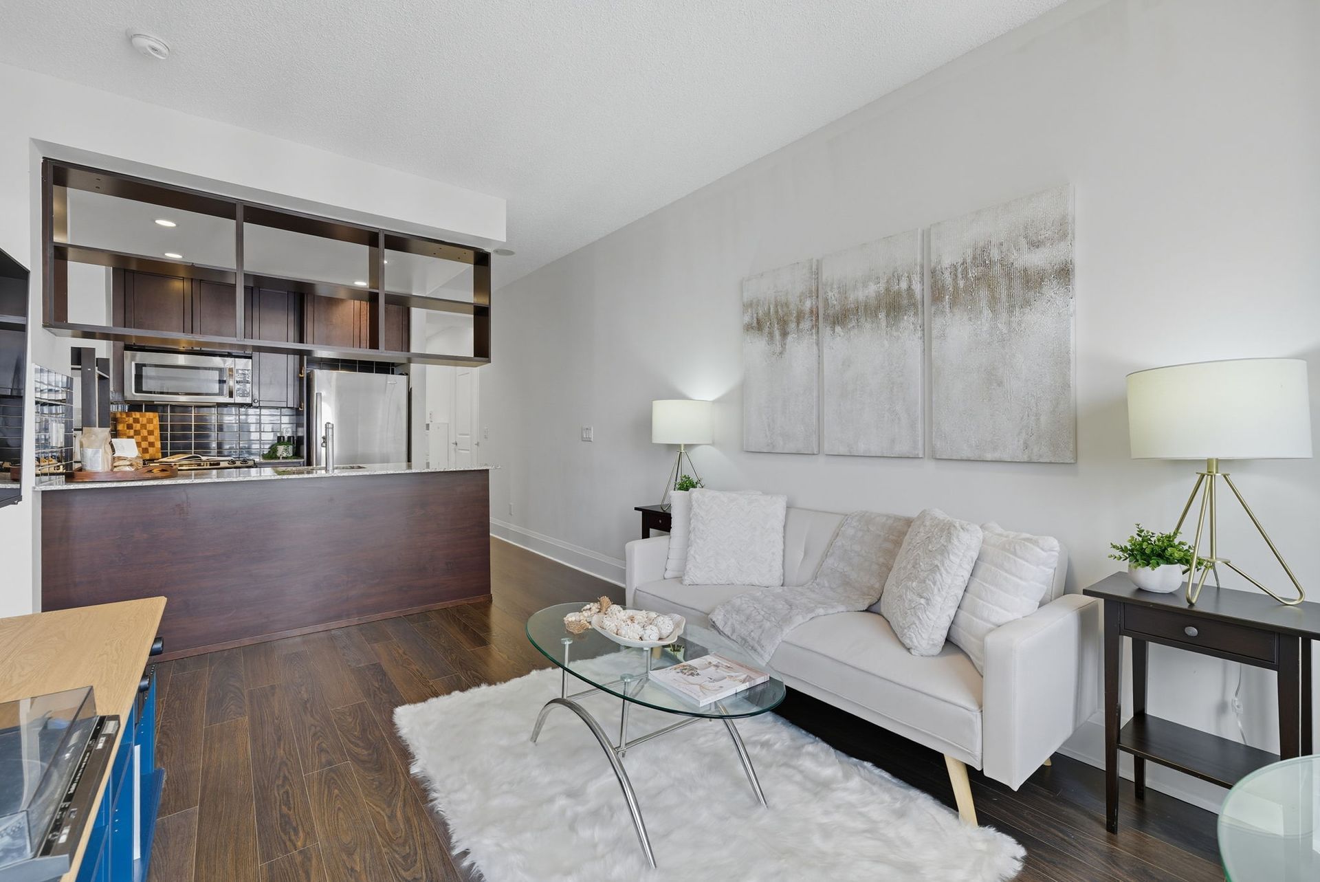 Living room corner with abundant natural light, 1808 condo by Laura Cooper Realtor