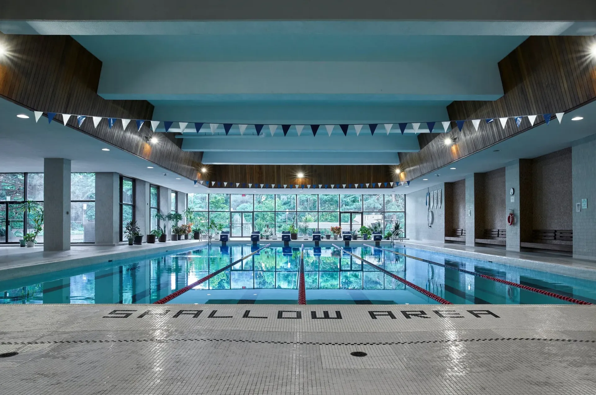 Indoor swimming pool amenity at Massey Square condos, Laura Cooper Toronto real estate