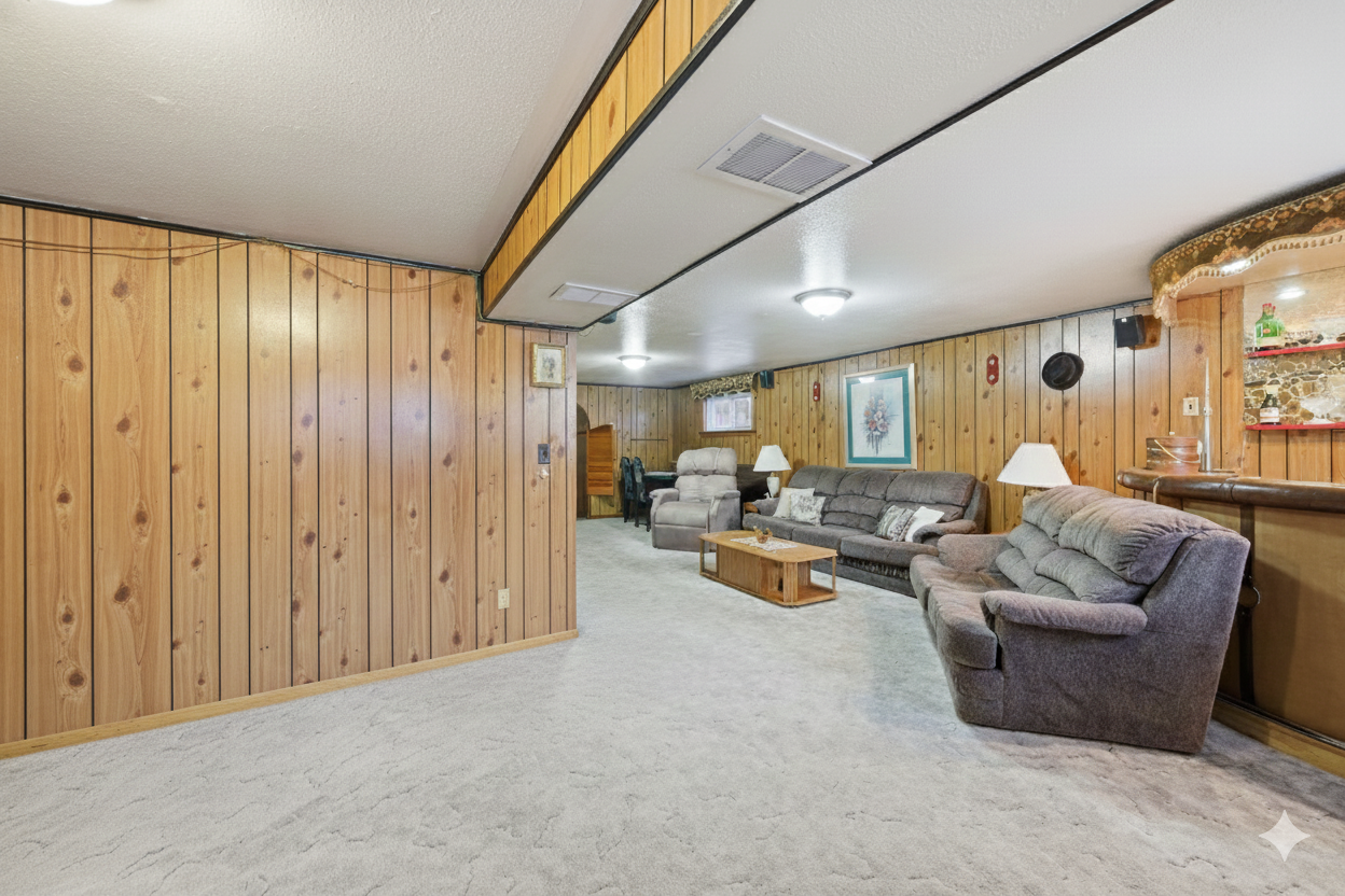 For Sale: lower level living space at 73A North Bonnington Ave with flexible layout, Laura Cooper Realtor