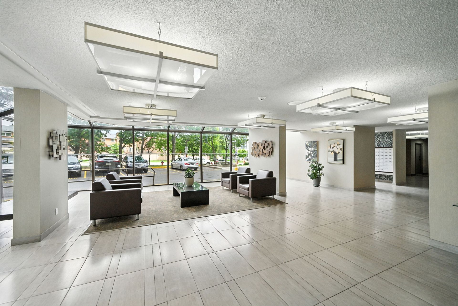 Front entrance and lobby access at Sherwood Towers, Mississauga real estate by Laura Cooper Realtor