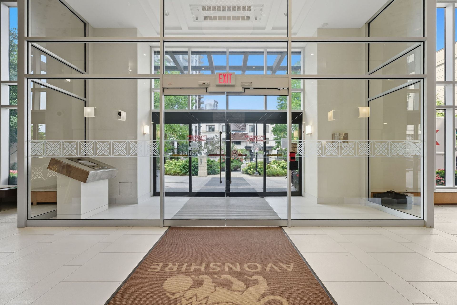 Front lobby entrance of Avonshire Condos, North York real estate by Laura Cooper Realtor