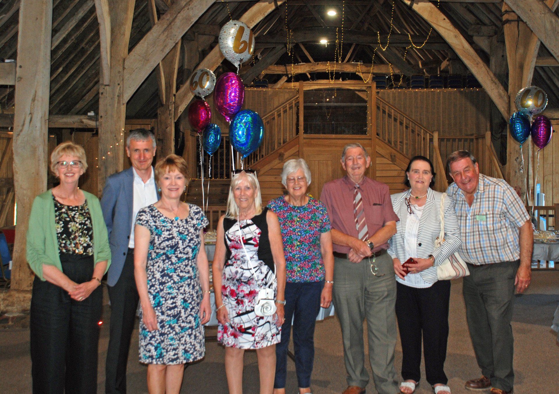 Photo of the event organisers, L-R: Jo, Rob, Lorraine, Jan, Jen, Doug, Theresa, Glenn