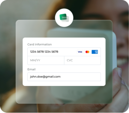 add your card information