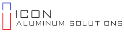 A logo for icon aluminum solutions is shown on a white background.