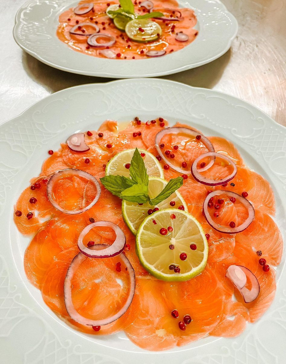 Lachs in Scheiben