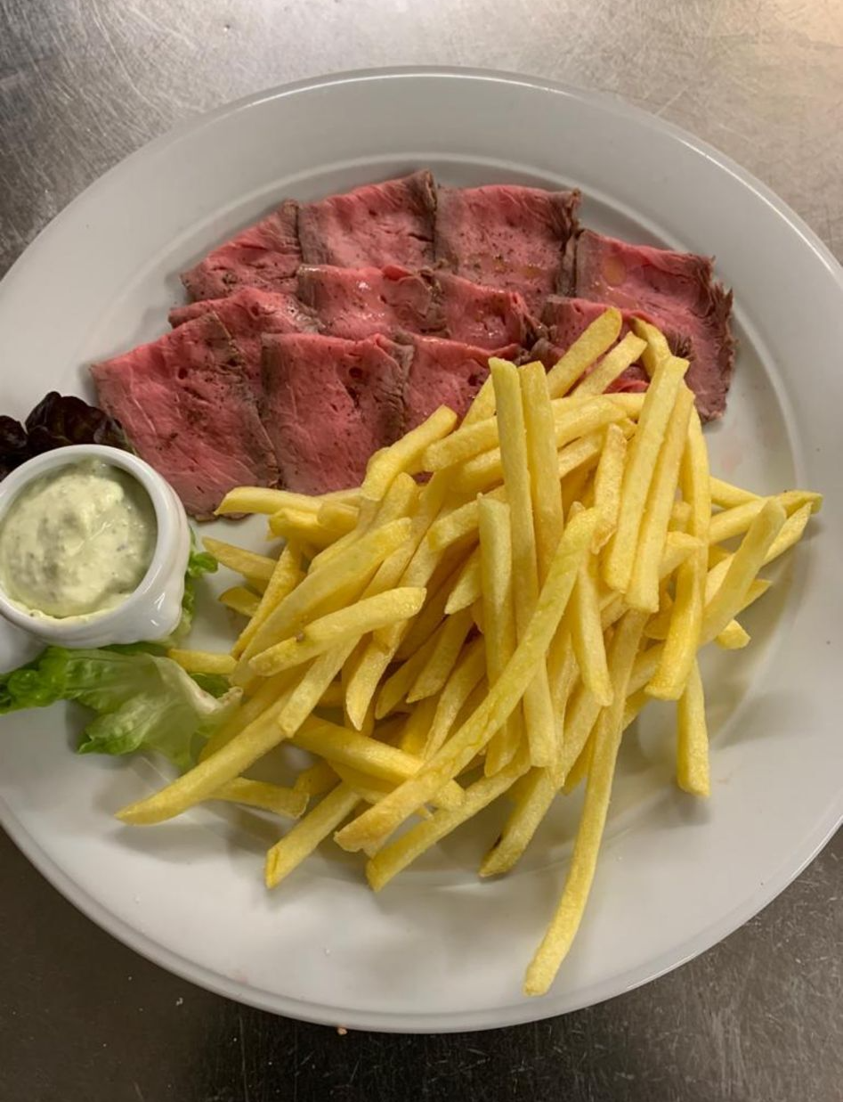 Kalt gebratenes Fleisch
