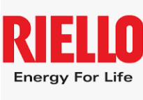 Logo RIELLO in rosso con lo slogan “Energy For Life” in nero