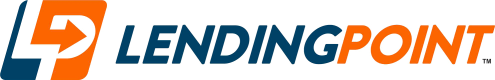 The LendingPoint company logo featuring a blue and orange geometric icon followed by the brand name in blue and orange.
