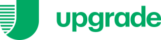 The green logo for Upgrade, featuring a stylized letter U icon next to the word 