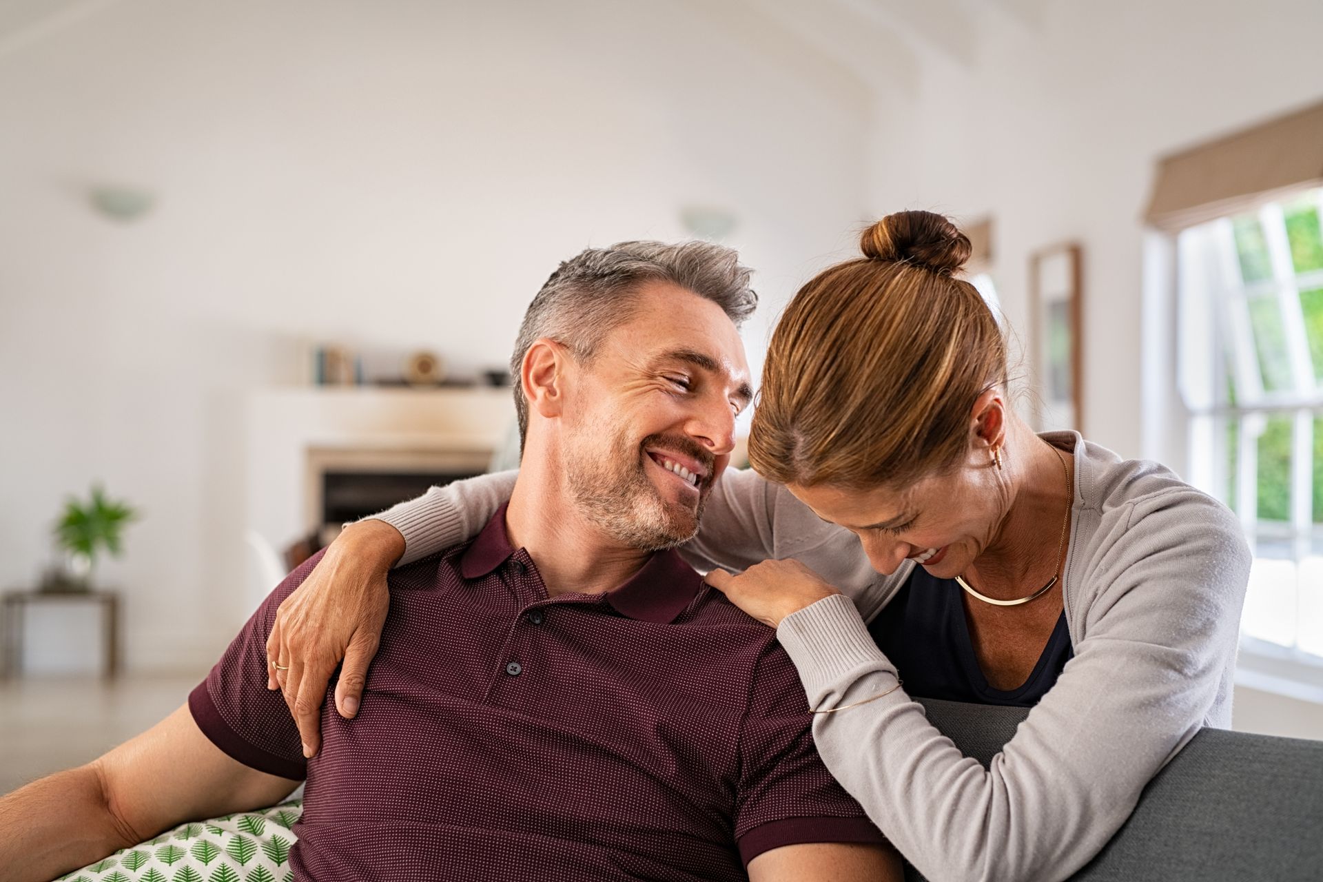 Smiling couple