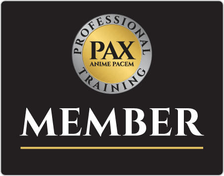 A sign that says pax professional training member