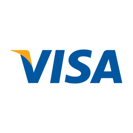 The Visa logo, featuring the text