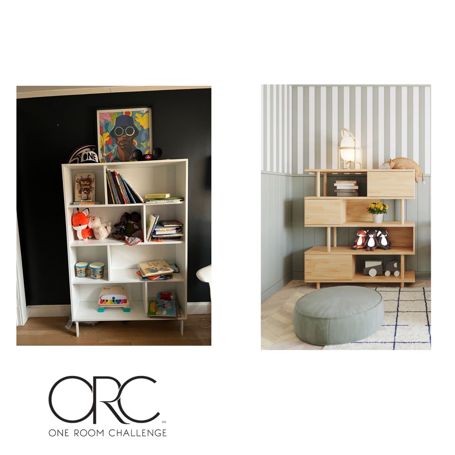 shelf in room
