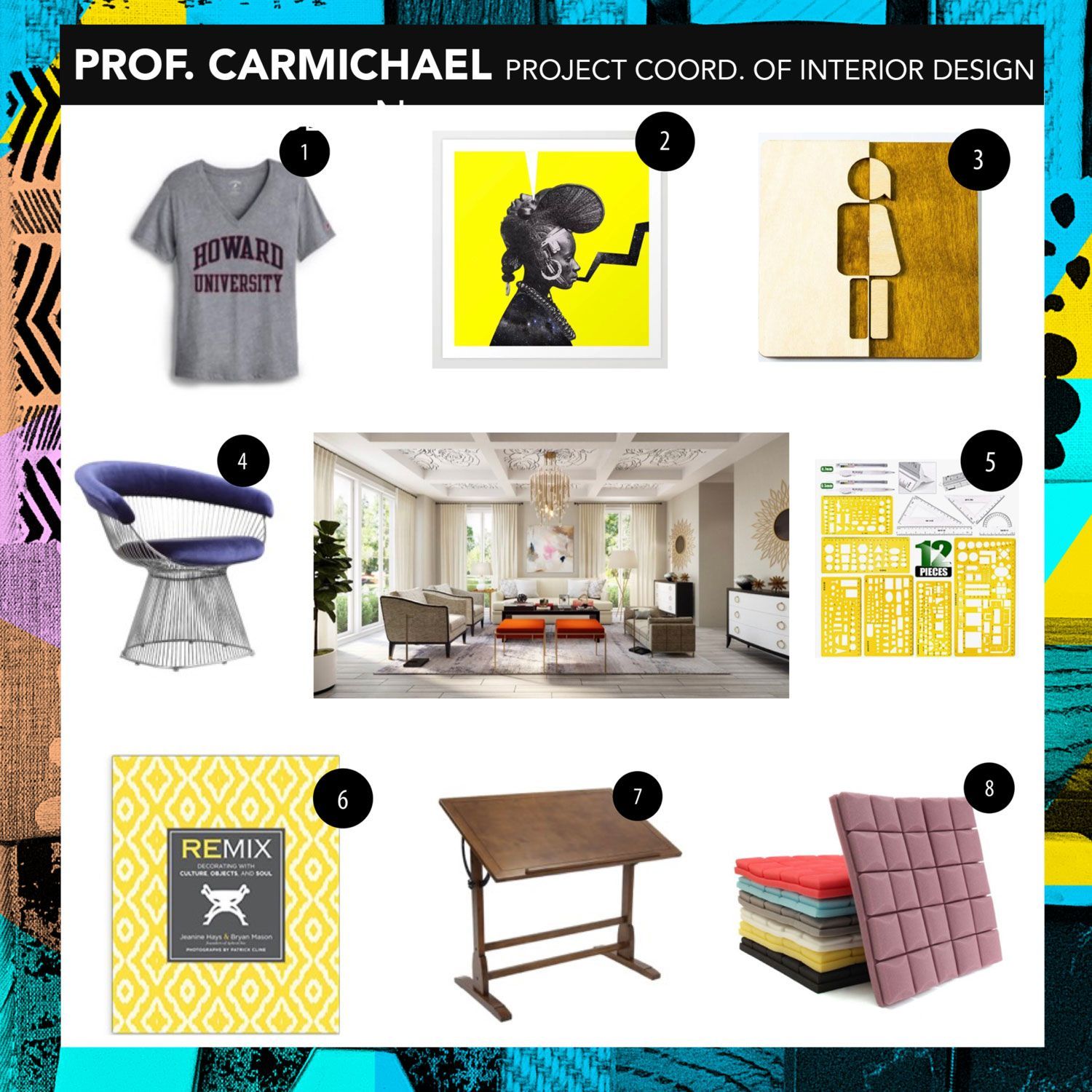 Moodboard Professor Carmichael