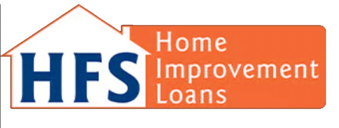 A logo for home improvement loans with a house on it