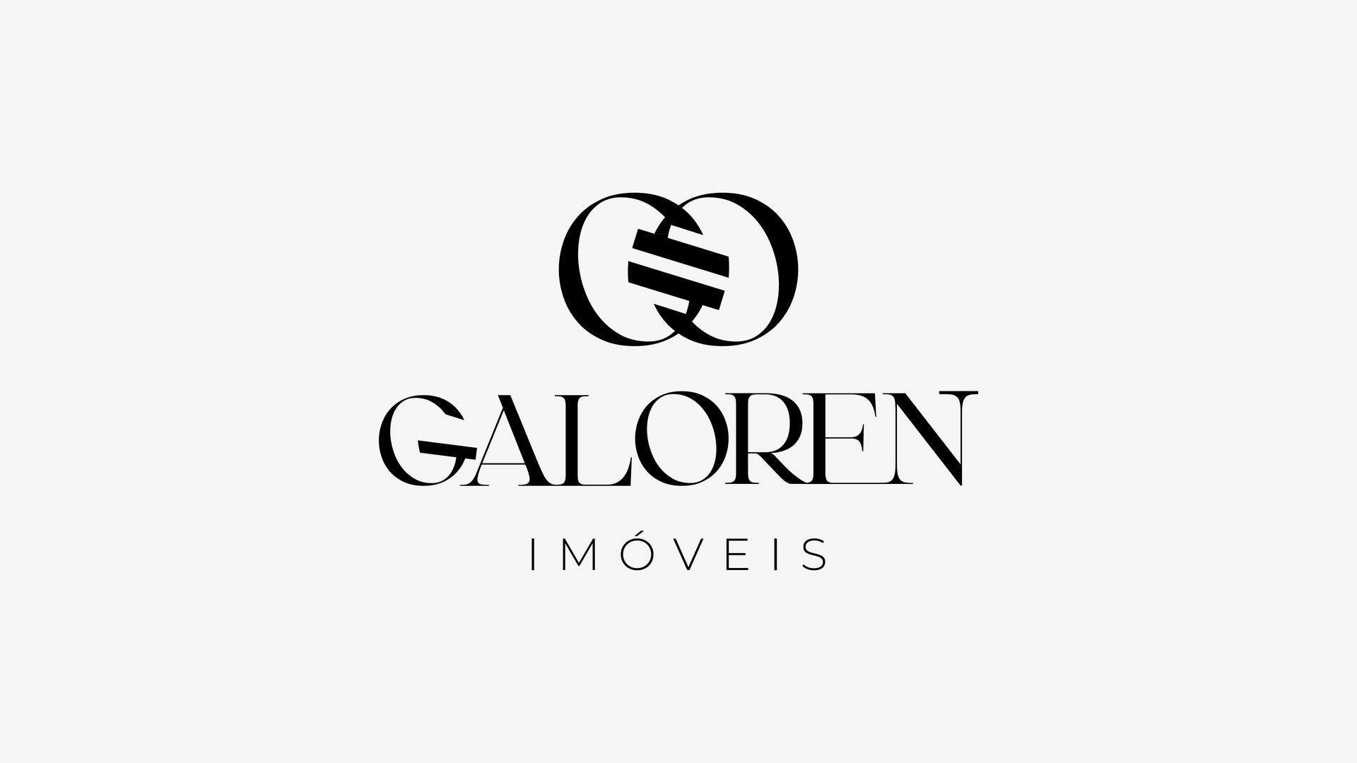 Logotipo da GALOREN IMÓVEIS em preto sobre fundo branco