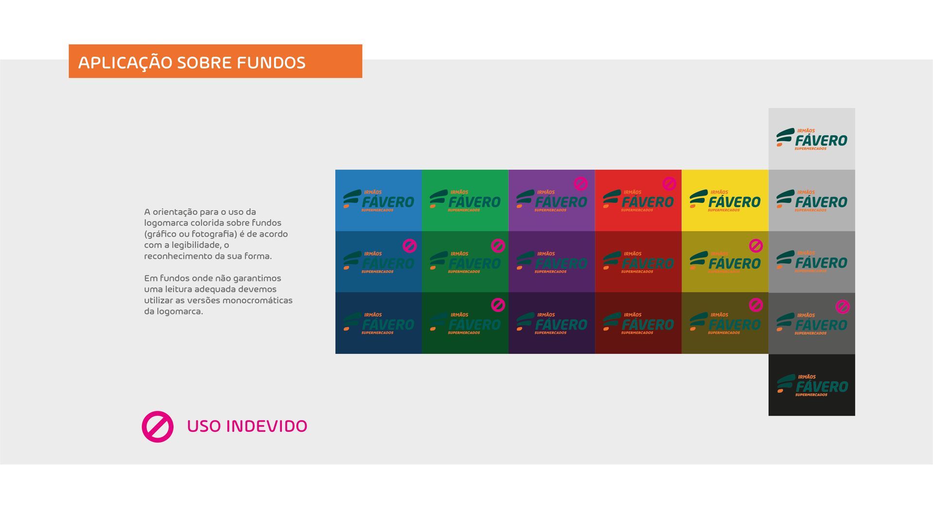 APLICAÇÃO SOBRE FUNDOS: grid de capas coloridas em várias variantes de layout e cores.