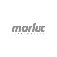 Gray “marluc construtora” logo on a white background