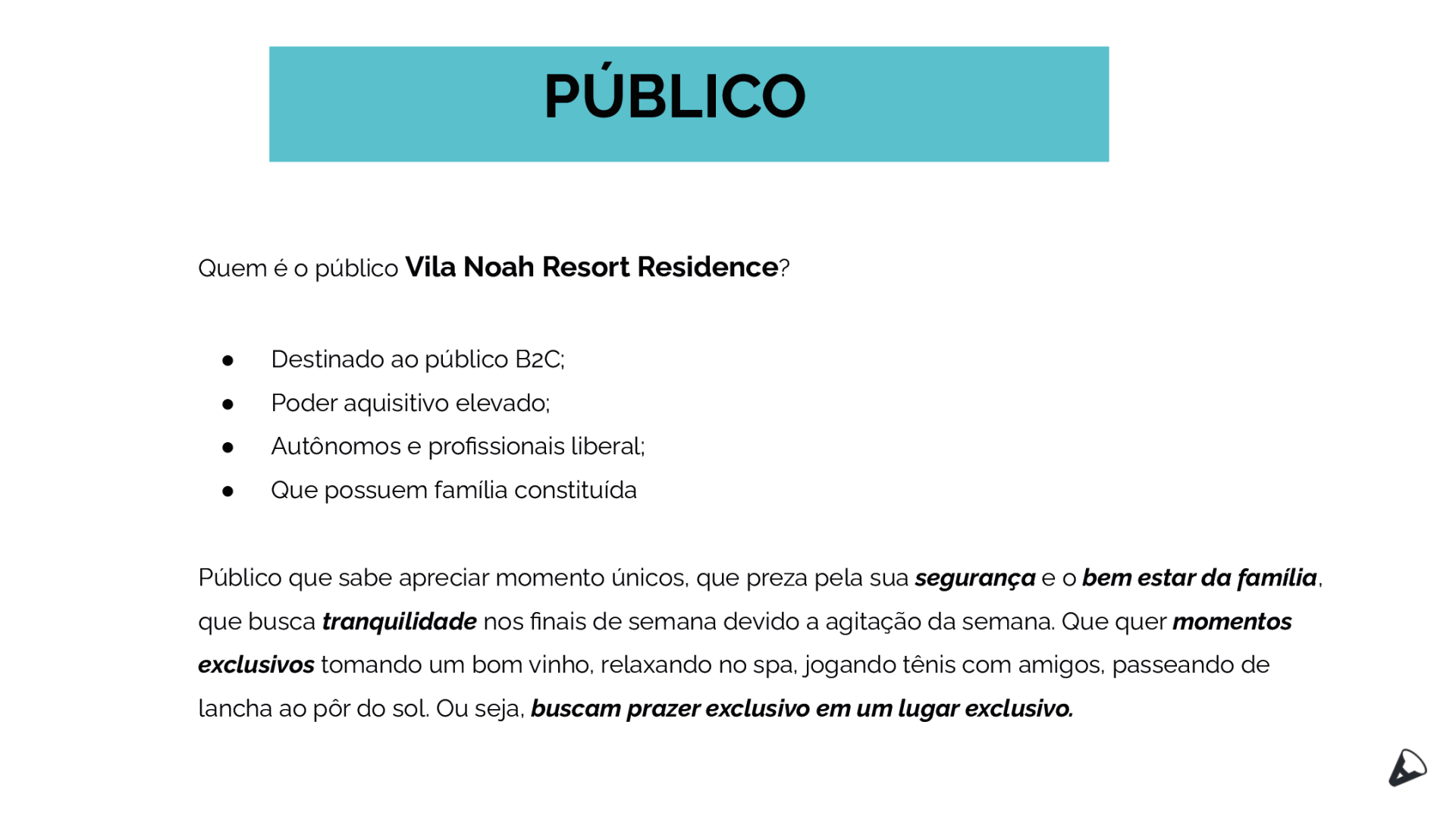Slide com cabeçalho turquesa 