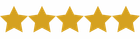 a row of gold stars on a white background .