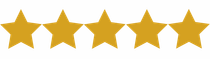 a row of gold stars on a white background .