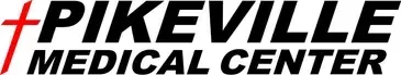 Pikeville Medical Center logo with red cross and black and red text