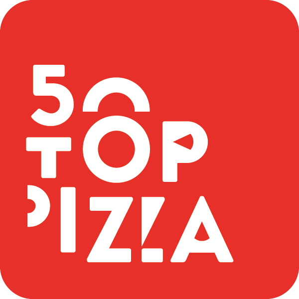 Logo rosso con scritta bianca
