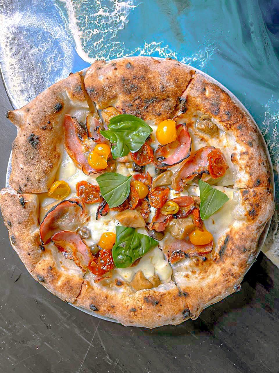 pizza con aglio