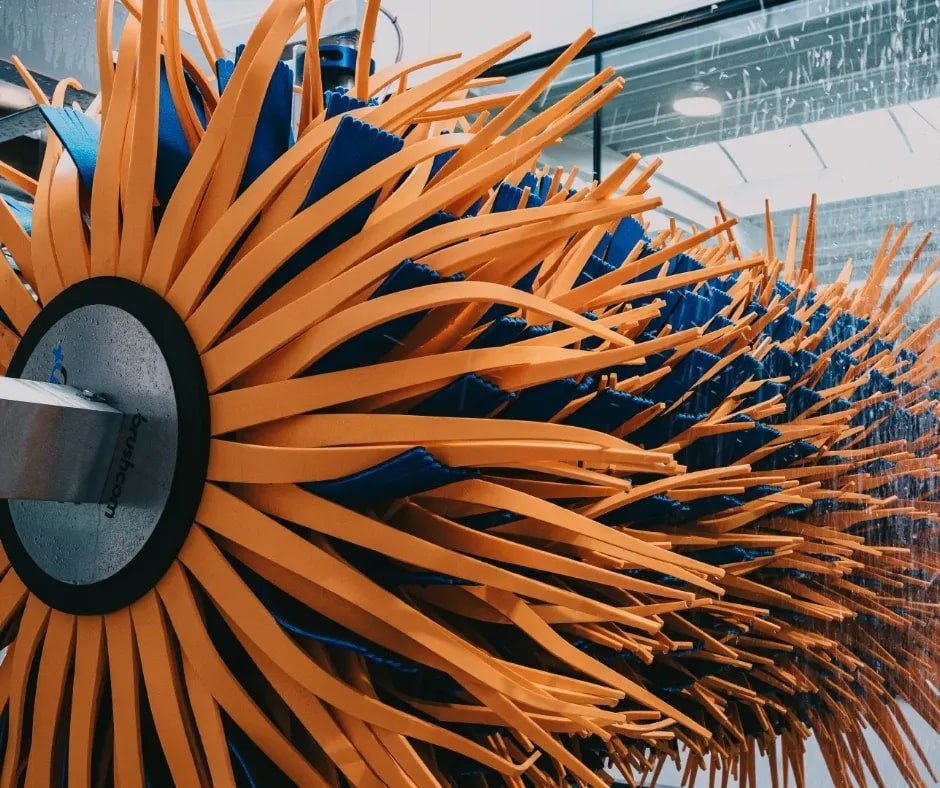 Car wash top brush Textile Foam