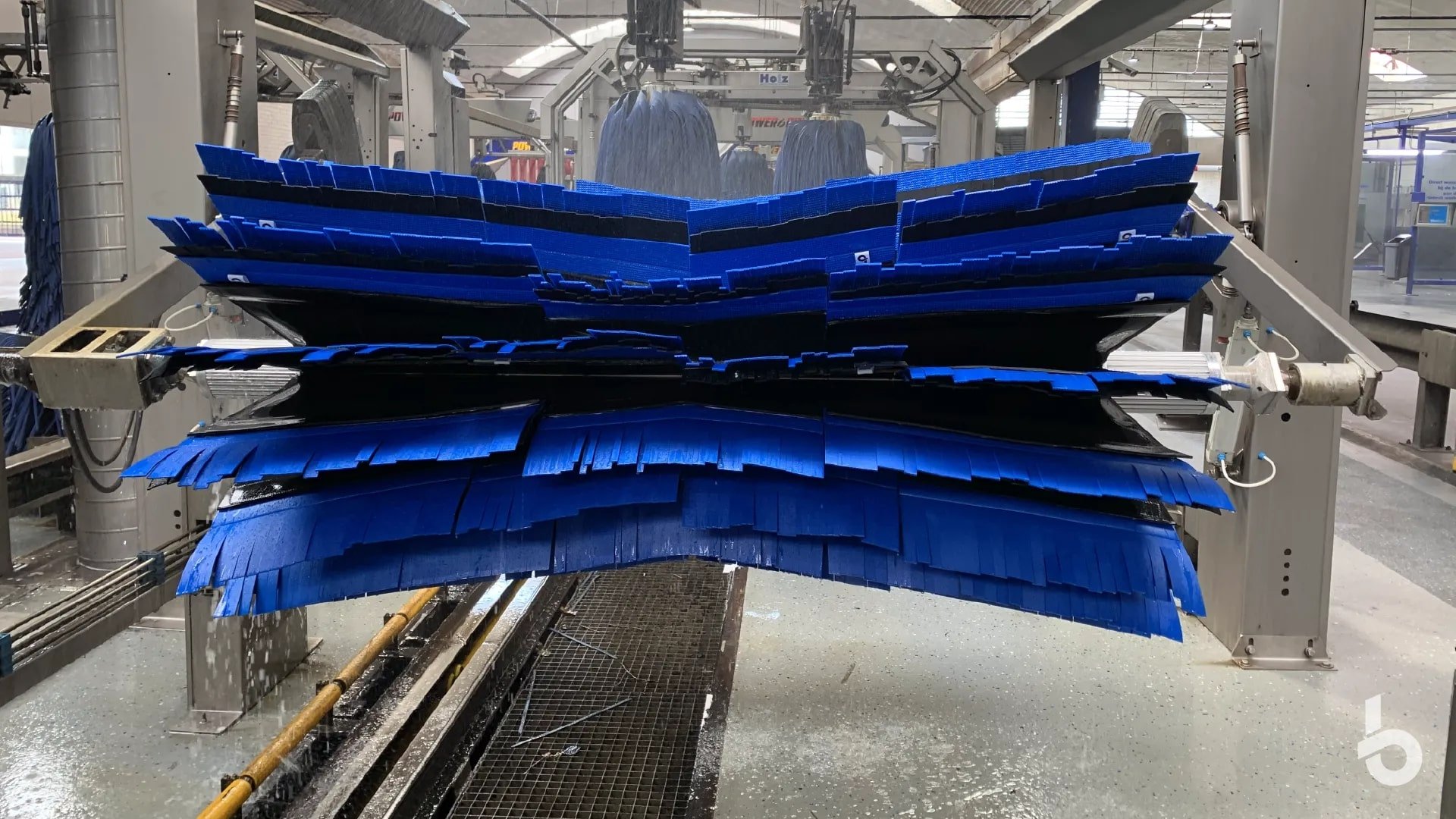 Car wash top brush Textile Foam