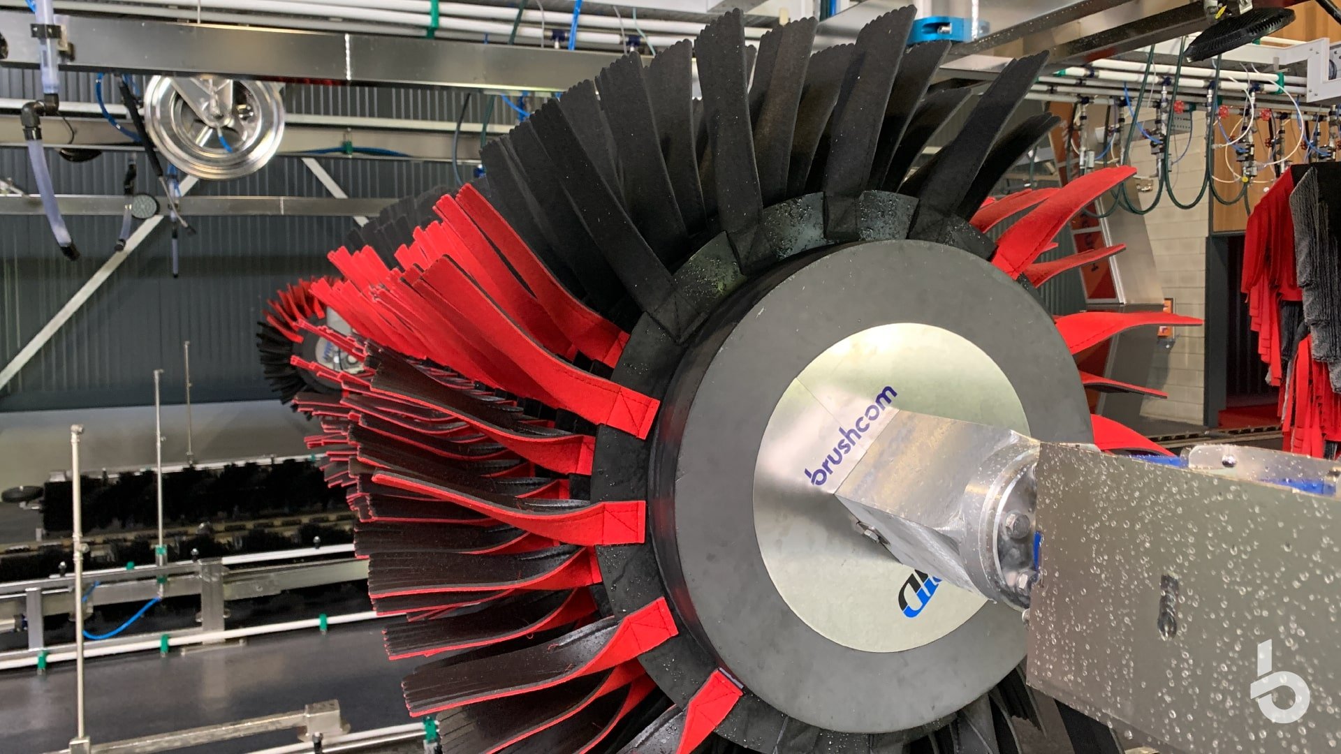 Hybrid car wash material Car Wash Top Brush