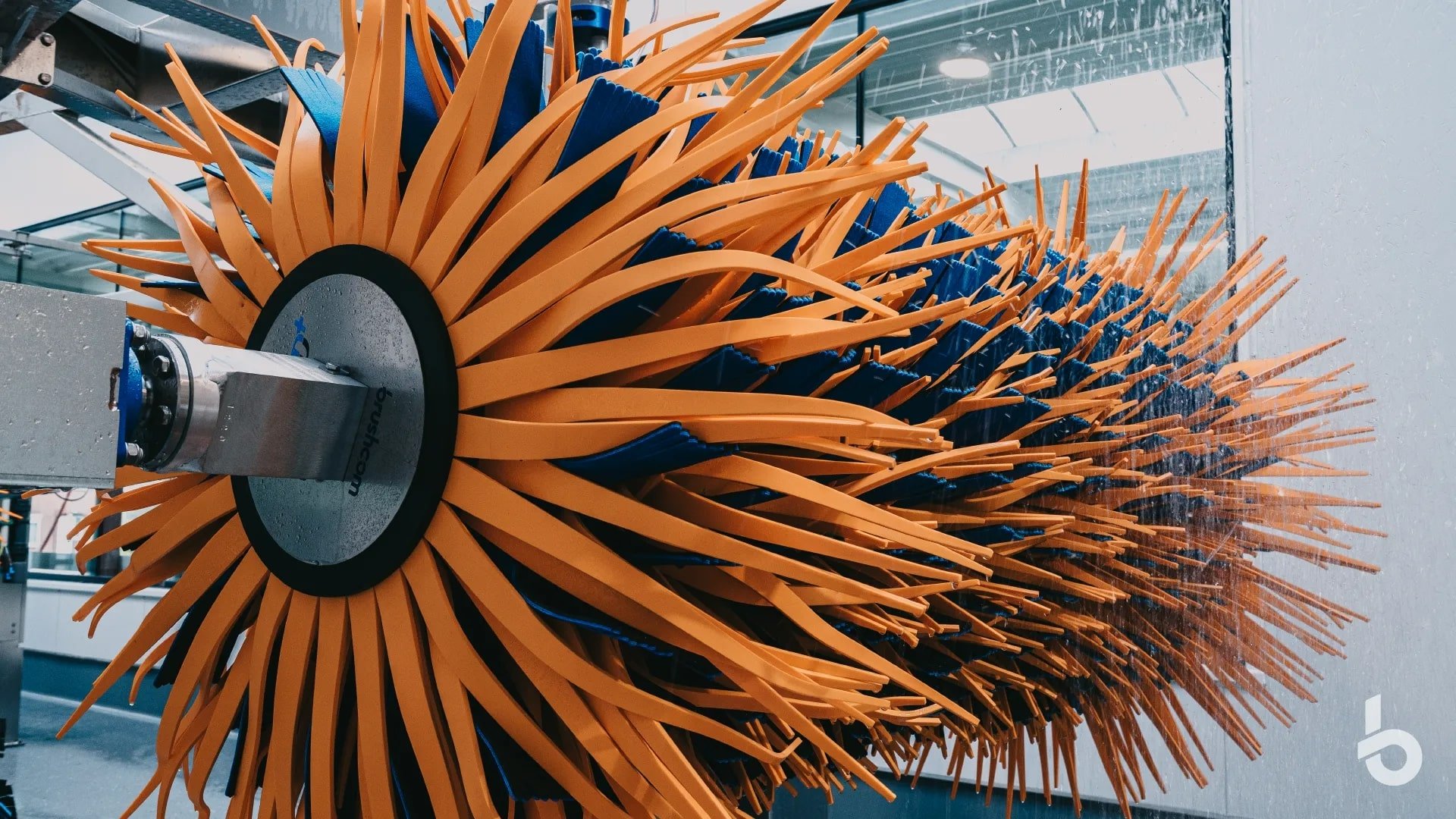 Hybrid+ car wash top brush Foam Textile wash brush