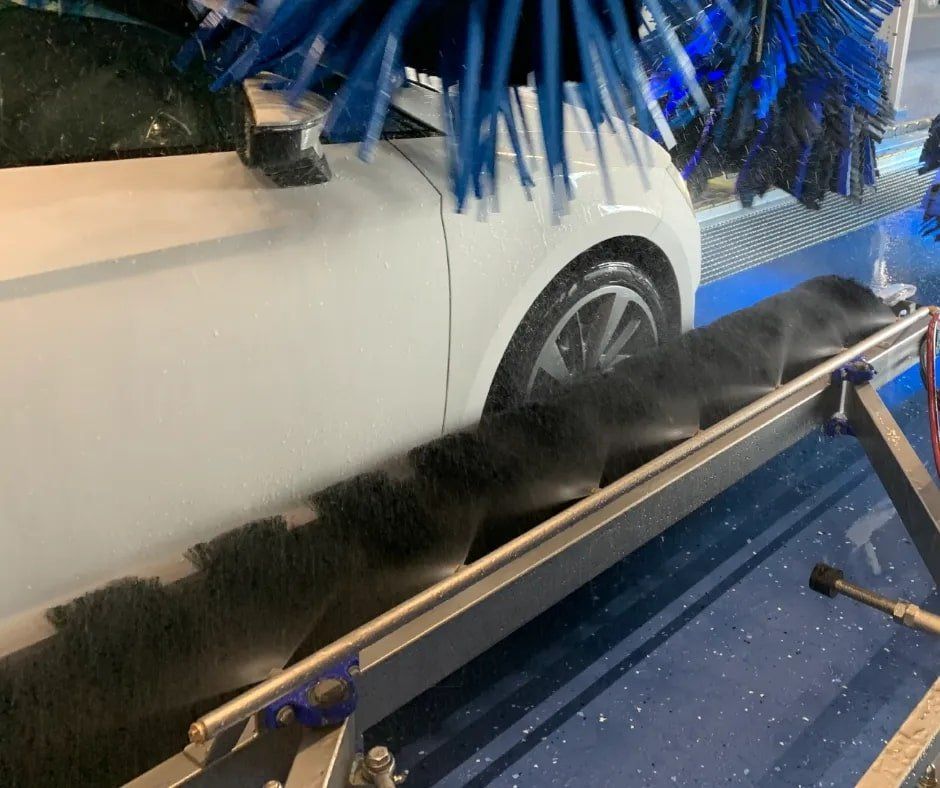 car wash wheel brush eccentric