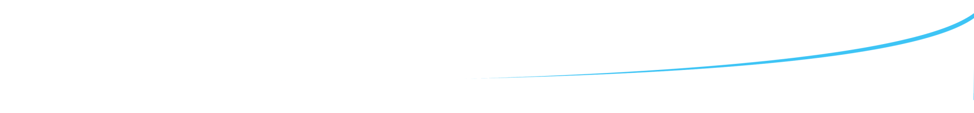 A blue necklace is floating in the air on a white background.