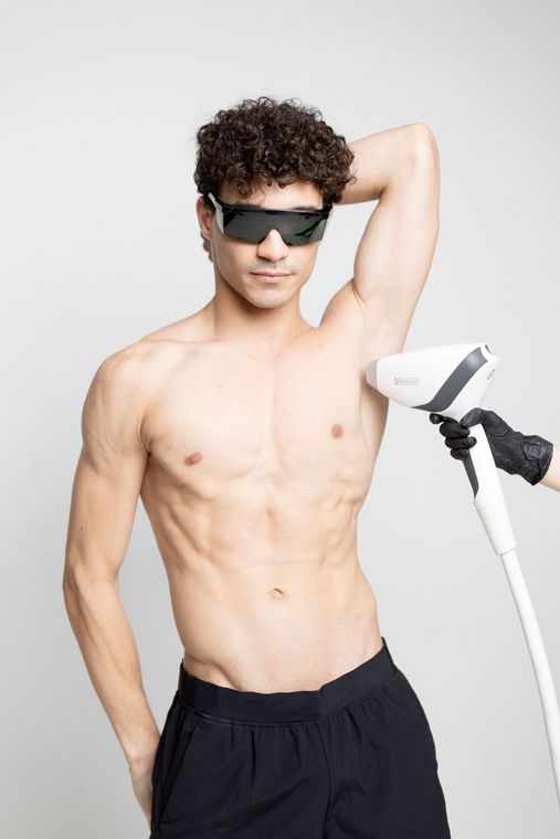 láser para hombres