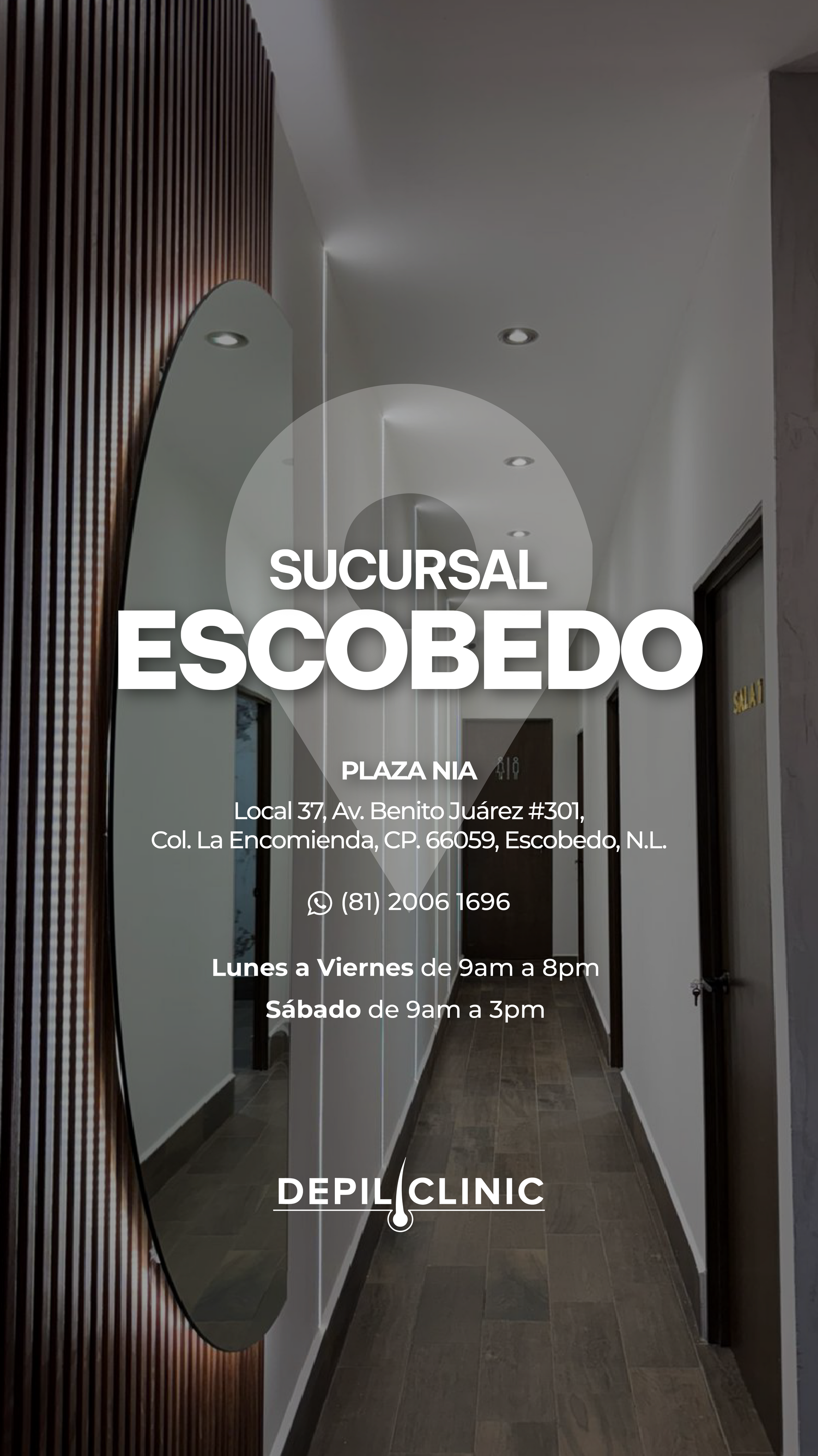 Un cartel para una clínica dental en guadalupe, méxico.