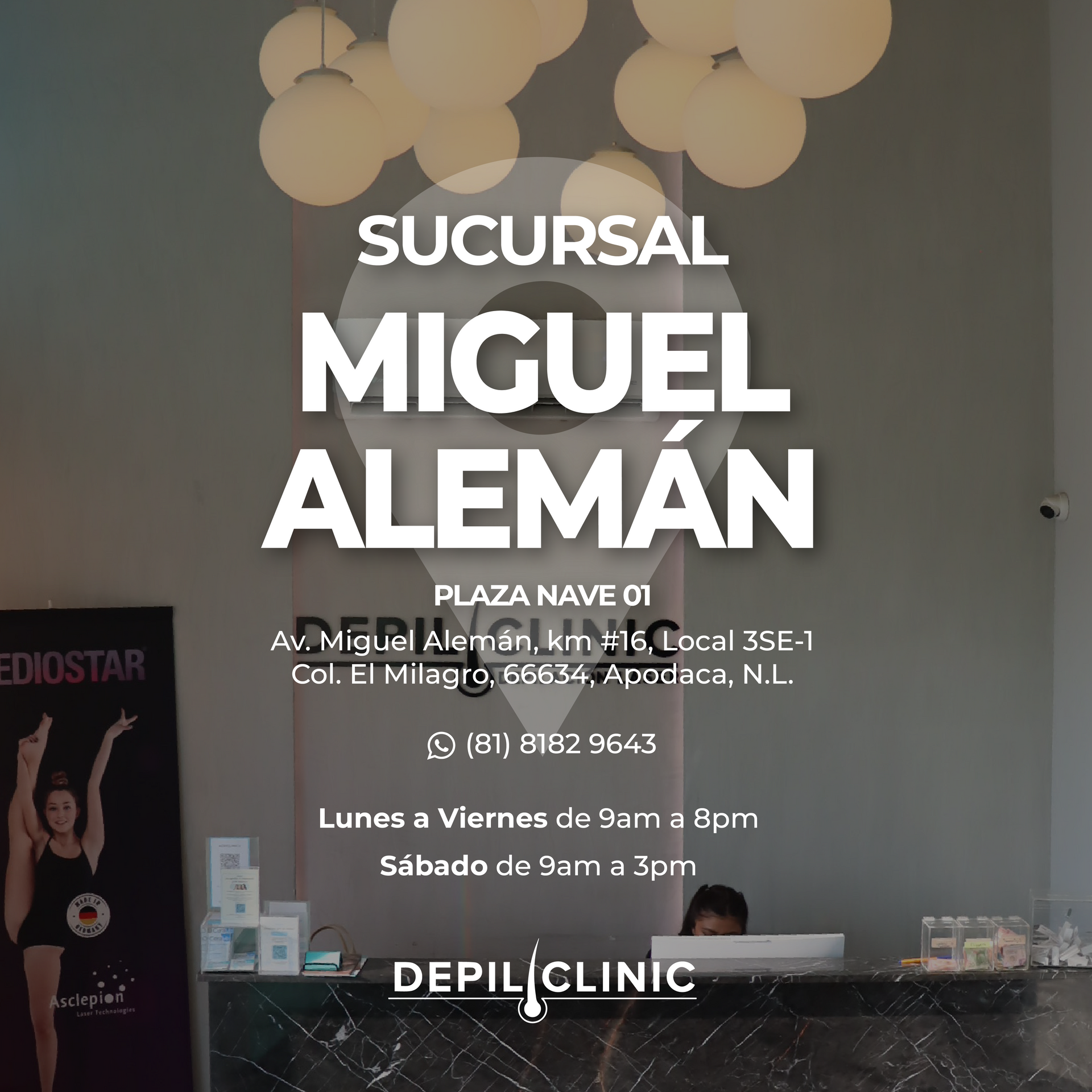 Depiliclinic Miguel Alemán Ubicación