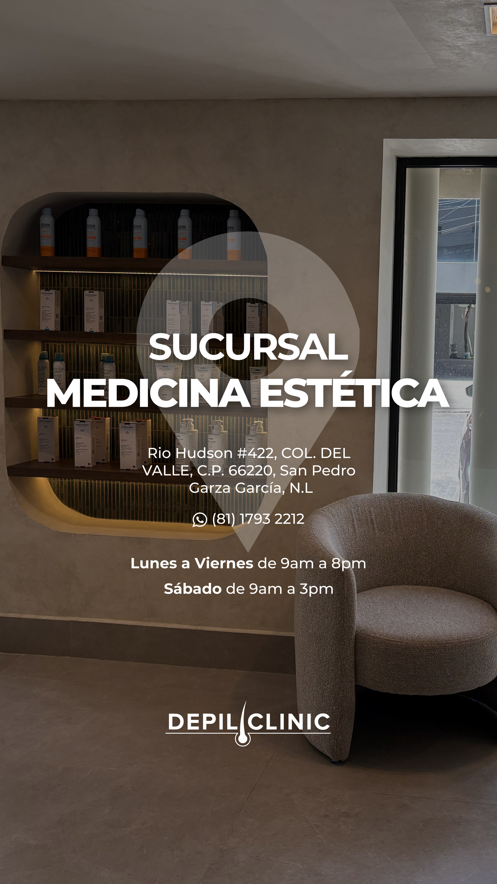 Un cartel para una clínica dental en guadalupe, méxico.