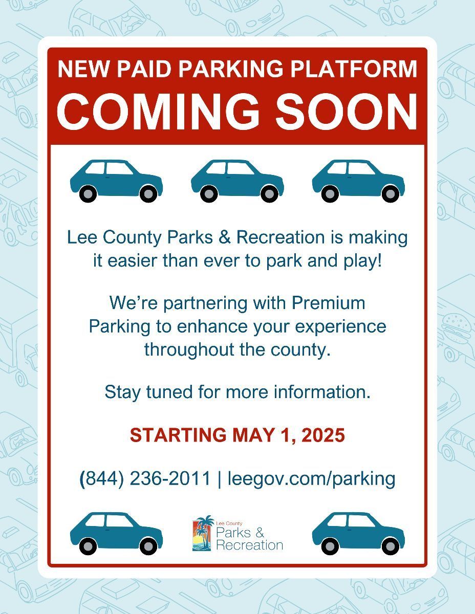 A sign that says new paid parking platform coming soon